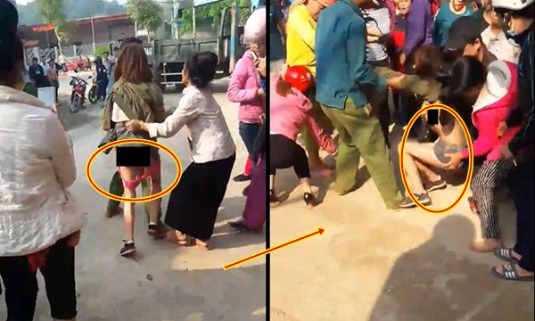 Kinh hoàng Sơn La: Vợ lột sạch nội y của bồ nhí trẻ như học sinh cấp 3, bị đánh tan tác bồ vẫn ung dung nói.