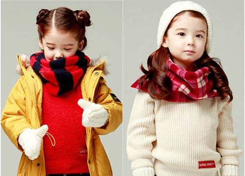 cách mix thời trang mùa đông kiểu hàn quốc cho bé 2