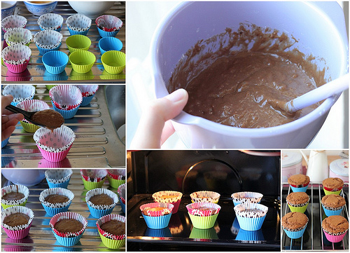 cách làm bánh muffin chocolate 5